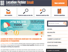 Tablet Screenshot of location-fichier-email.com